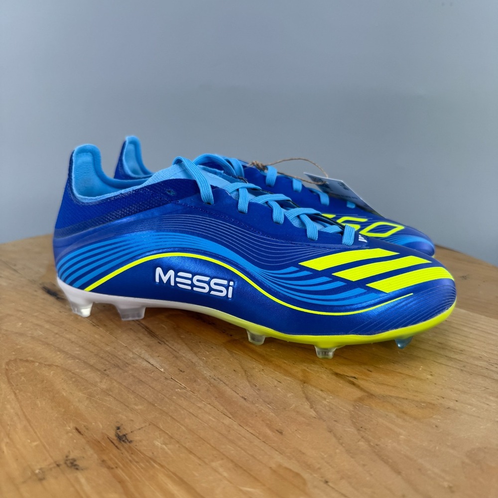 Adidas Messi F50 Elite FG Kids Size 3.5 Soccer Cleats Boots Blue Boys NWT